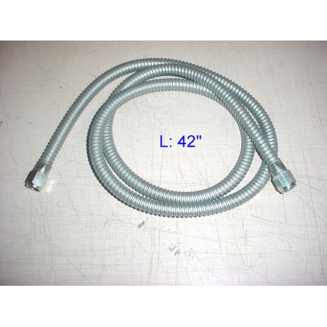 SCH3/8-42  Stainless Steel Conveying Hose 42"